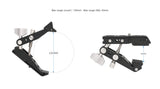 Vividia C-90 Heavy Duty Clamp Mount Photography Bracket Aluminum Alloy with 1/4 Inch Screw 1/4 & 3/8 Inch Thread for Video Monitor LED Light Microphone DSLR Camera