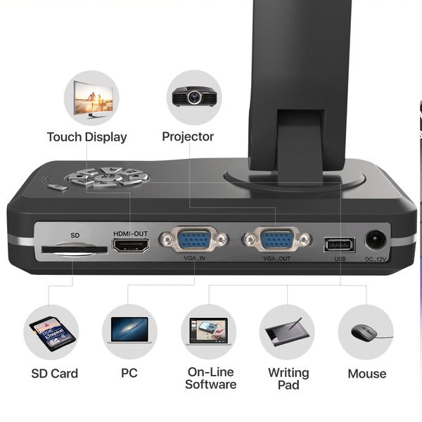 Autofocus 8MP USB document camera visualizer for Windows 10/8/7/xp