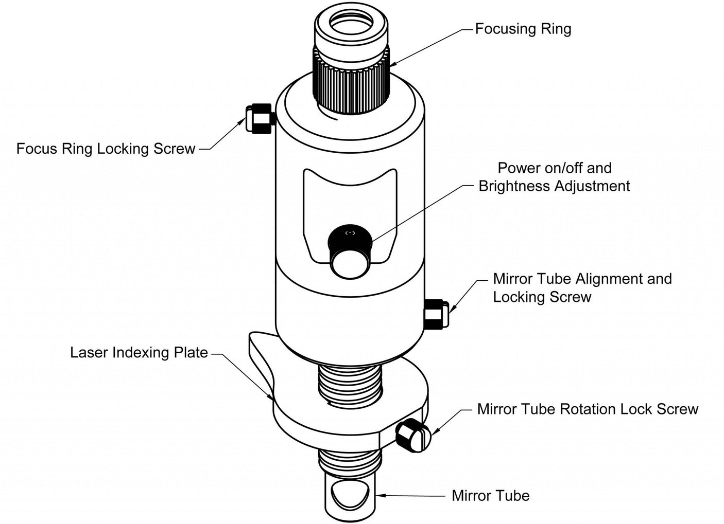 Vividia TV-110 CTS Cylinder Thread Viewer for Gas Cylinder Neck Internal Thread Inspection