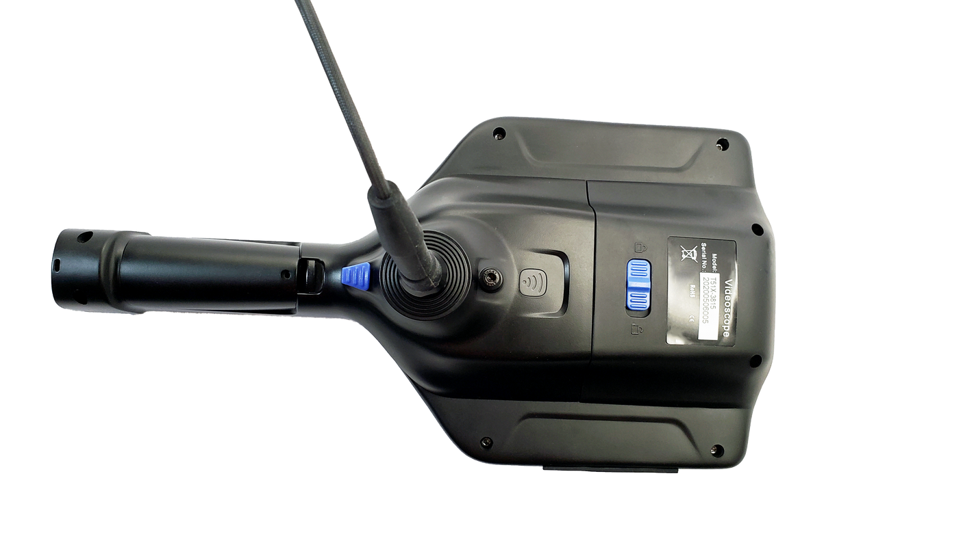 Vividia T5 Series Industrial Joystick 360 Articulating Videoscope Borescope with Detachable 2.0mm/2.8mm/3.9mm/4.2mm/6mm Diameter Insertion Probe Camera and 5" IPS Monitor
