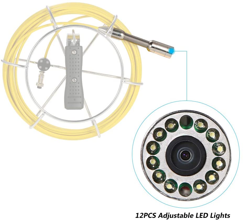 Vividia Standard C23MNO 23mm Diameter Waterproof Pipe Sewer Inspection Camera Probe for Vividia Pipe Inspection Camera VS-719 VS-749 with 23mm Camera
