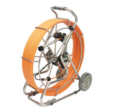 Vividia VS-729 All-in-One Sewer Drain Pipe Video Inspection Camera with 8" Portable Screen and 9mm Diameter Push-Rod and 40mm Diameter Waterproof Self-Leveling Camera and Built-in 512Hz Sonde
