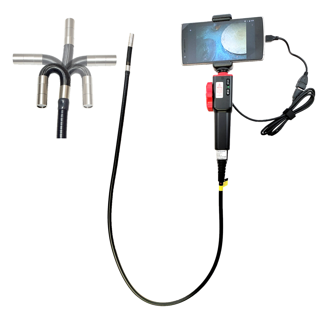 Automotive inspection camera Vividia VA-880 USB flexible 2-way ...
