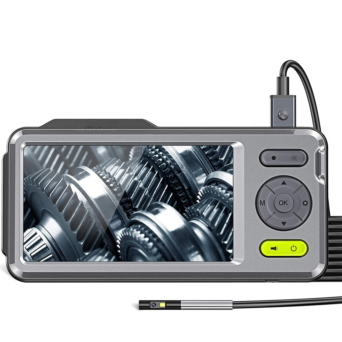 Vividia BD-4550 Dual Camera Borescope with 4.8mm / 0.19" Probe 5 Meter Long  and 5" LCD Monitor