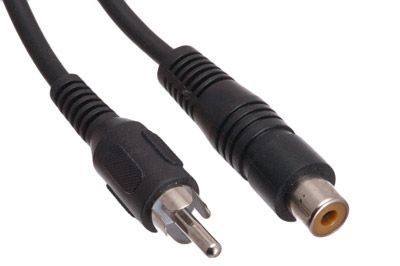 9 FT (3 Meter) Single Male/Female RCA Video Extension Cable for Magnifiers Borescopes Microscopes with Video-Out