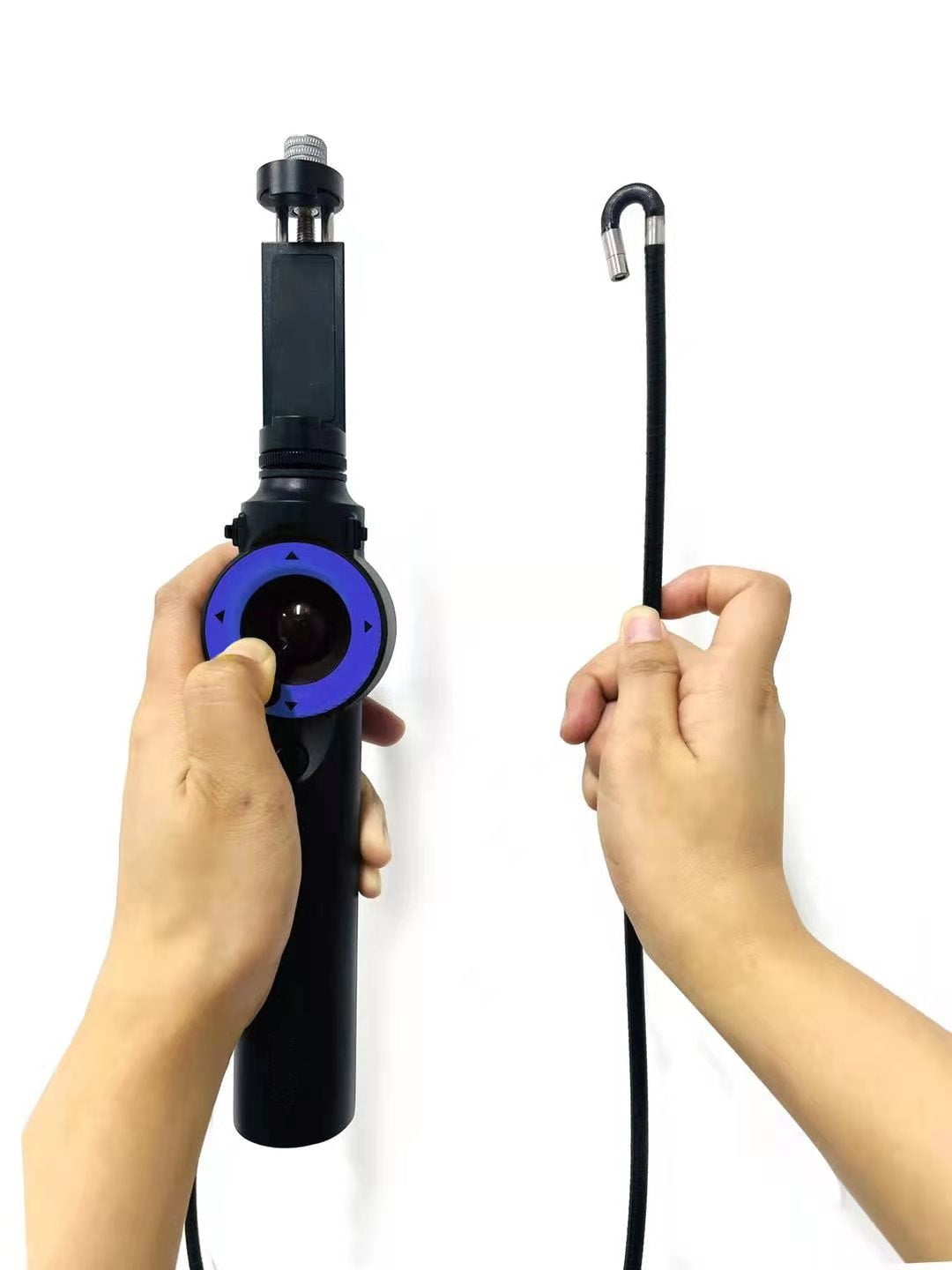 Vividia ME-910i Semi-rigid Gooseneck Joystick Articulating 1280x720 HD USB Inspection Camera Borescope Videoscope with 8.5mm (0.33") Diameter 0.74m (2.4ft) Long for iPhone iPad and Android Devices