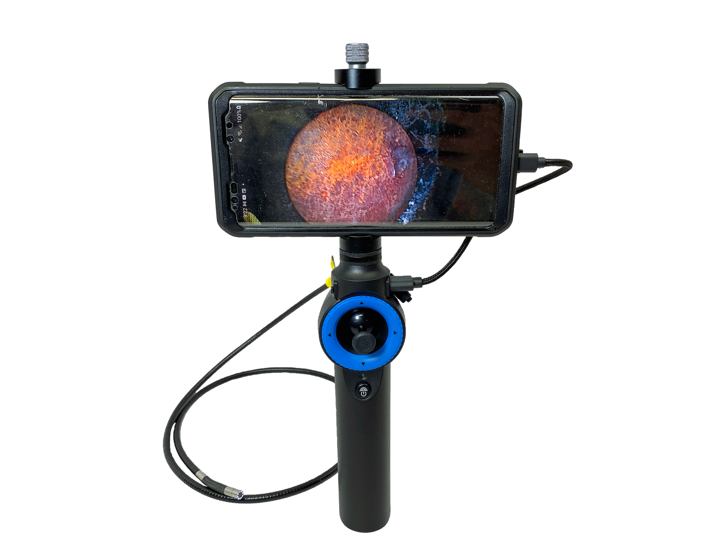 Vividia ME-910i Semi-rigid Gooseneck Joystick Articulating 1280x720 HD USB Inspection Camera Borescope Videoscope with 8.5mm (0.33") Diameter 0.74m (2.4ft) Long for iPhone iPad and Android Devices