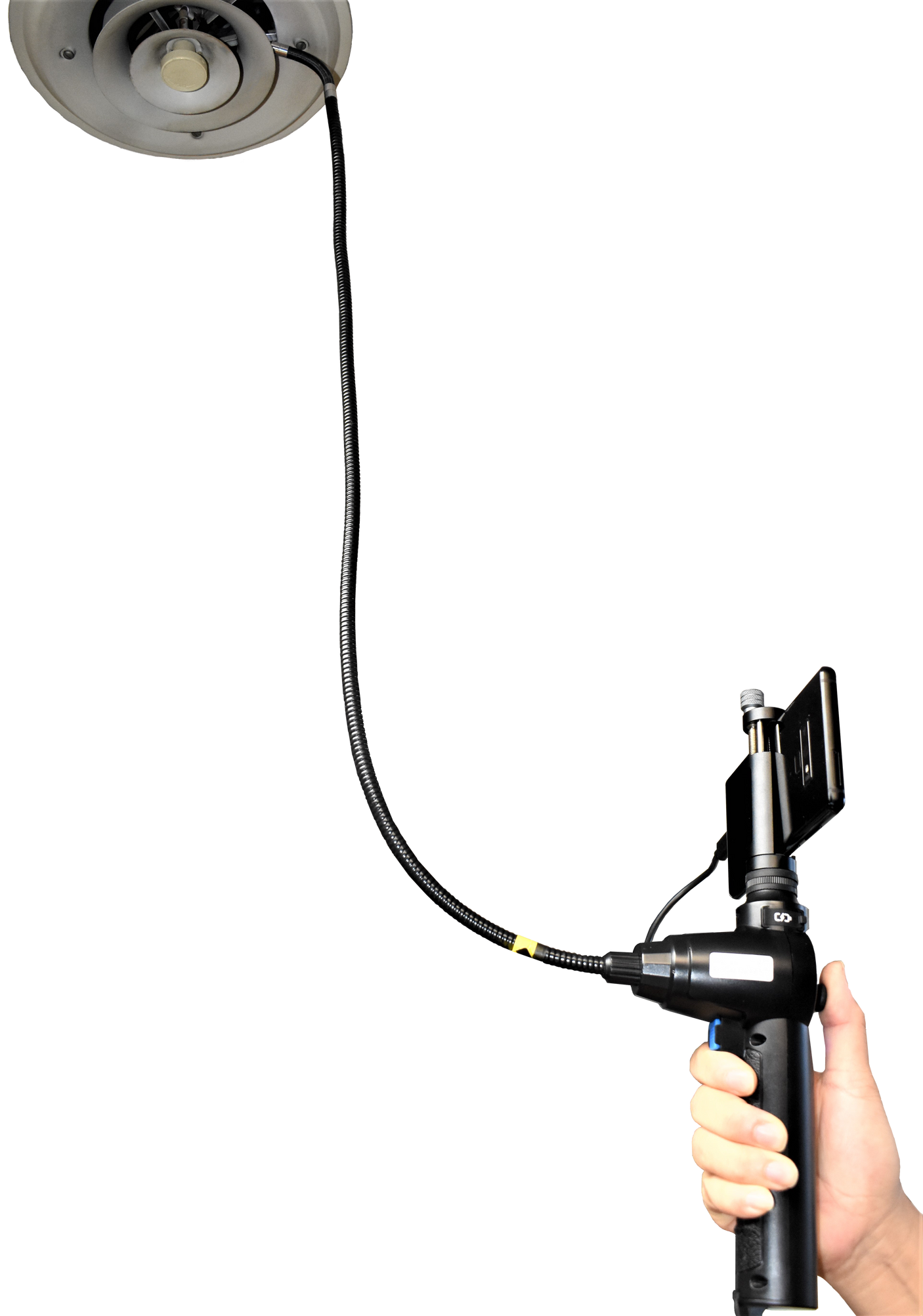 Vividia ME-910i Semi-rigid Gooseneck Joystick Articulating 1280x720 HD USB Inspection Camera Borescope Videoscope with 8.5mm (0.33") Diameter 0.74m (2.4ft) Long for iPhone iPad and Android Devices