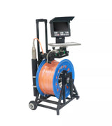 Vividia DV13-45LDP-200 DV8-45LDP-200 Underwater Borehole Well Inspection Camera System with 45mm Diameter Rotational Dual-View Camera and 200 Meter Cable Manual Reel