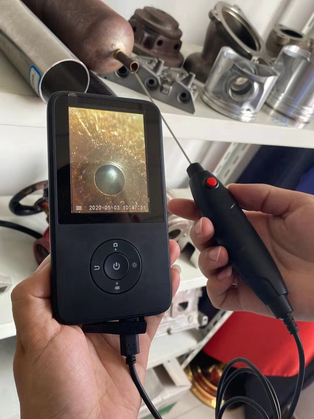 1.8mm diameter rigid inspection camera handheld mini 3.5