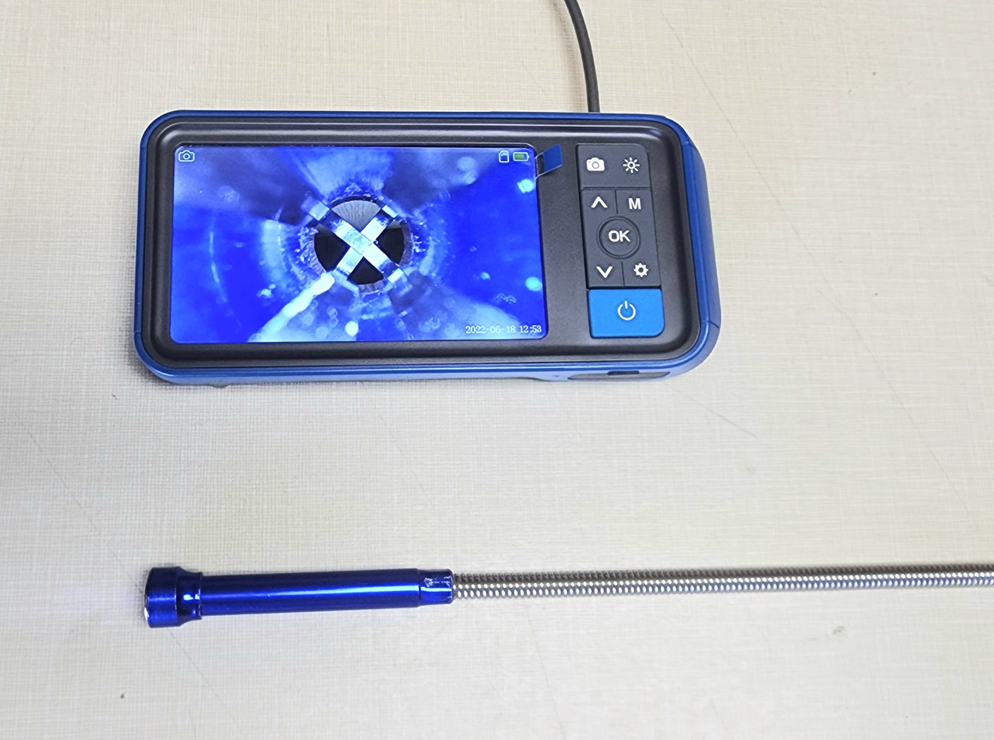 Vividia BlueEye G-1510 15mm Diameter 1m Long Flexible HD Camera Grabber Borescope Pickup Retrieval Tool