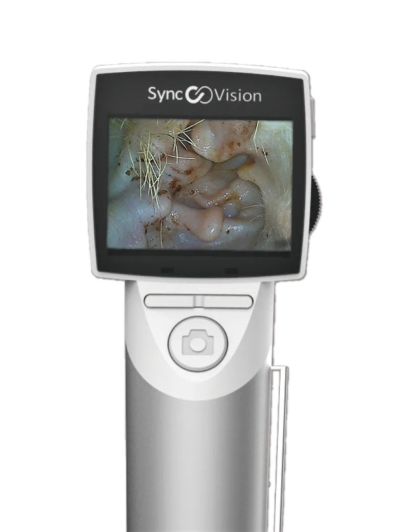 Vividia VO-101 LCD/USB/WiFi Wireless Handheld Veterinary HD Otoscope with 1.5" LCD Monitor USB Output WiFi Wireless for Android and Windows