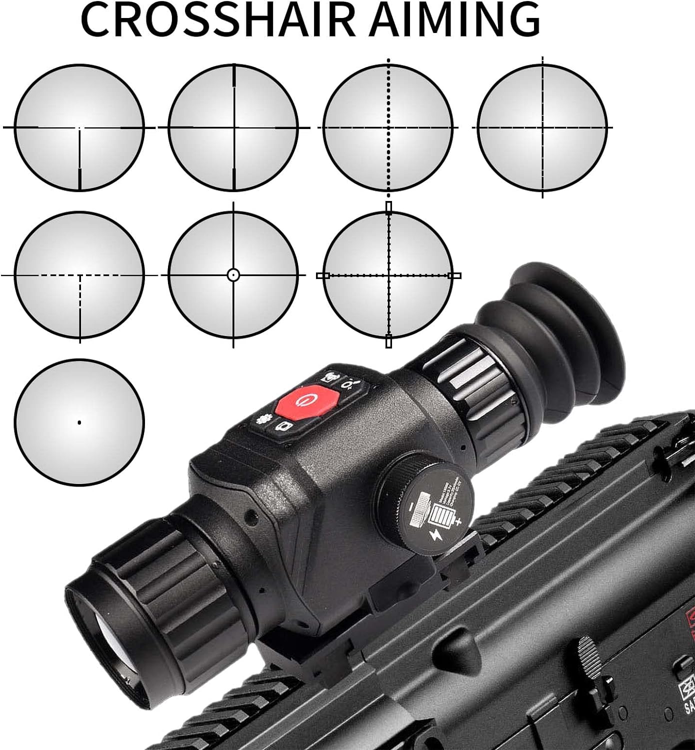 Vividia TC8 Series Riflescope Thermal Monocular Night Vision Imager Outdoor Hunting Scope 25mm, 35mm, 54mm, 75mm 384x288 Resolution