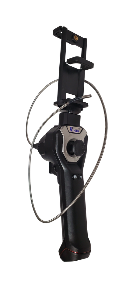 Vividia CX-4010i Flexible Joystick Articulating 1280x720 HD USB Inspection Camera Borescope Videoscope with 4mm (0.16") Diameter 1m Long for iPhone iPad and Android Devices