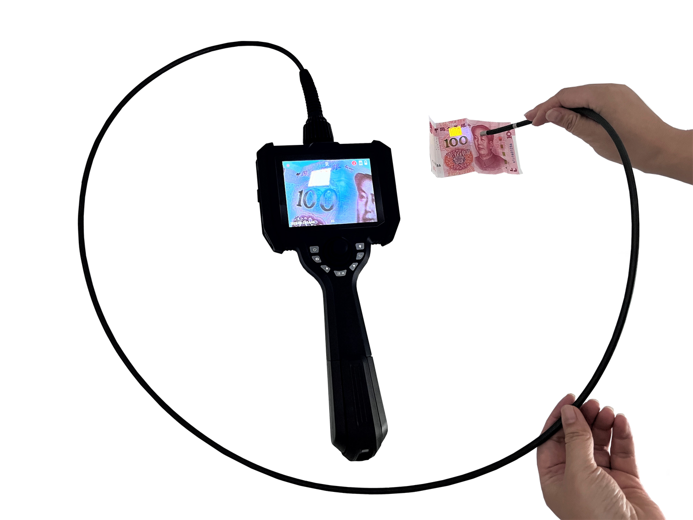 Vividia UVW-K-6015 Joystick Articulation UV and White Light Video Borescope with 5" Monitor