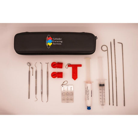 CTS High Pressure Gas Cylinder Deluxe Oxygen O2 Inspection Tools Kit