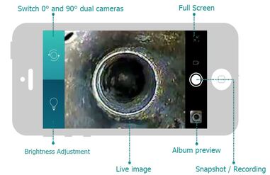 Vividia W1149 Wireless Dual-Camera Borescope Inspection Camera 4.9mm Diameter 