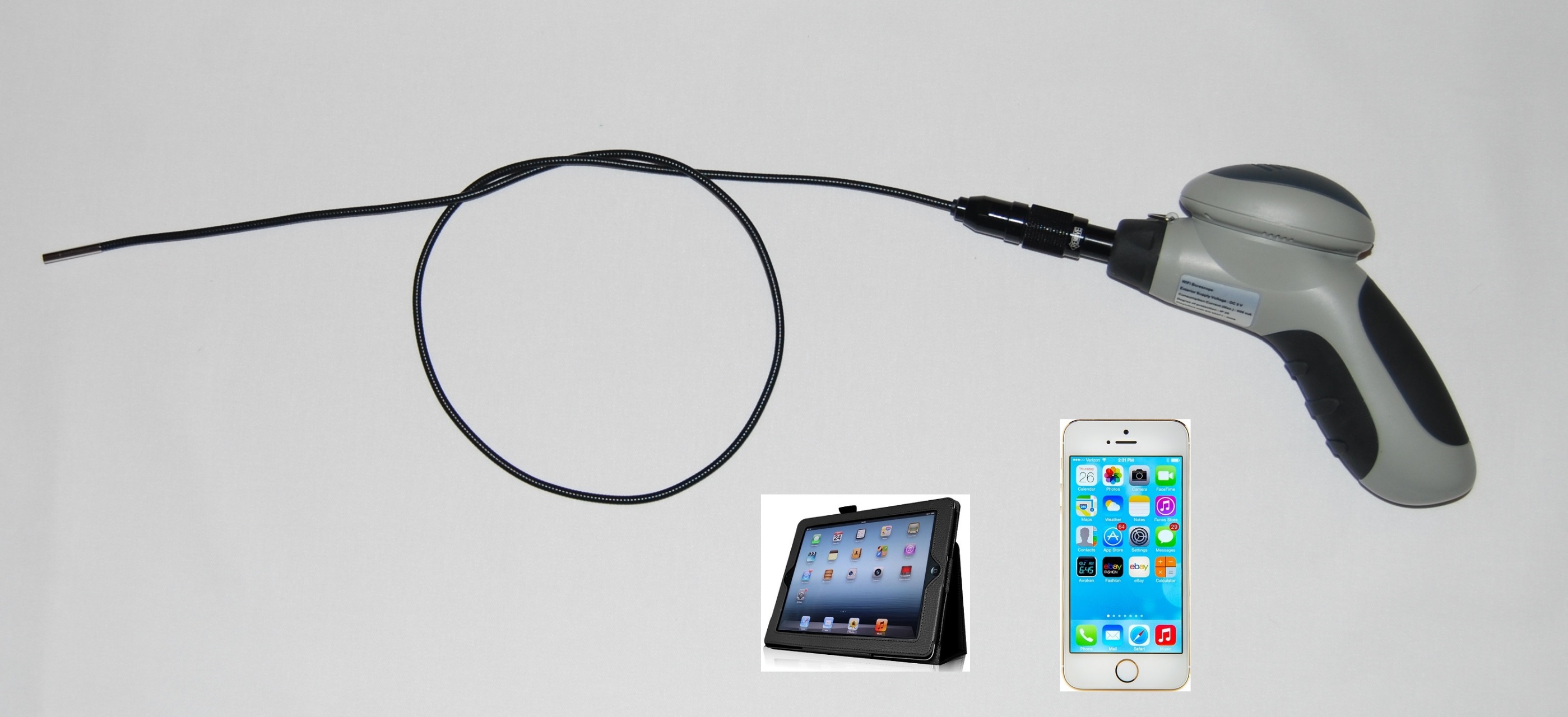 Cyberruimte Aja merk 3.9mm Flexible Inspection Camera for iPhone/Android - Oasis Scientific Inc.
