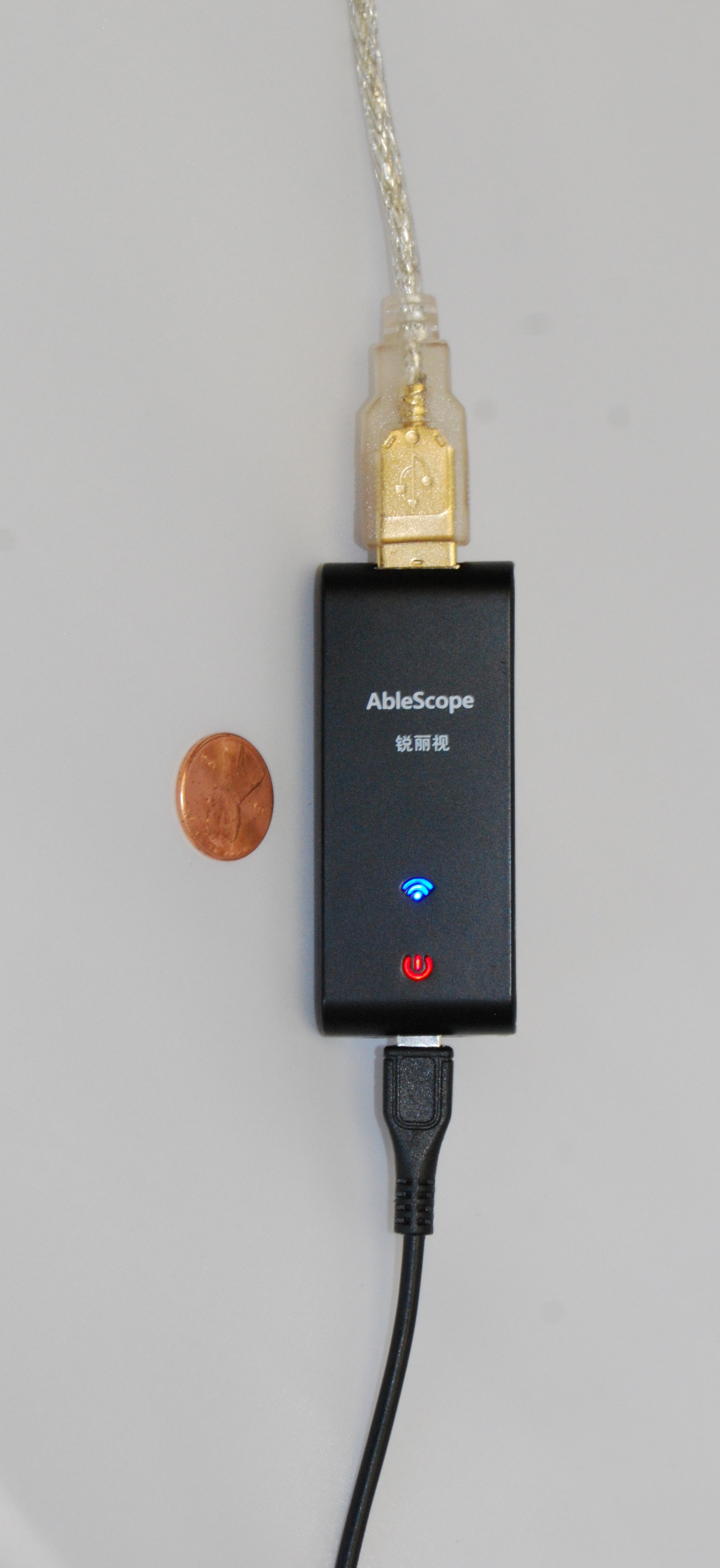 AbleScope AirBox for Articulating Borescope connect to iOS or Android 