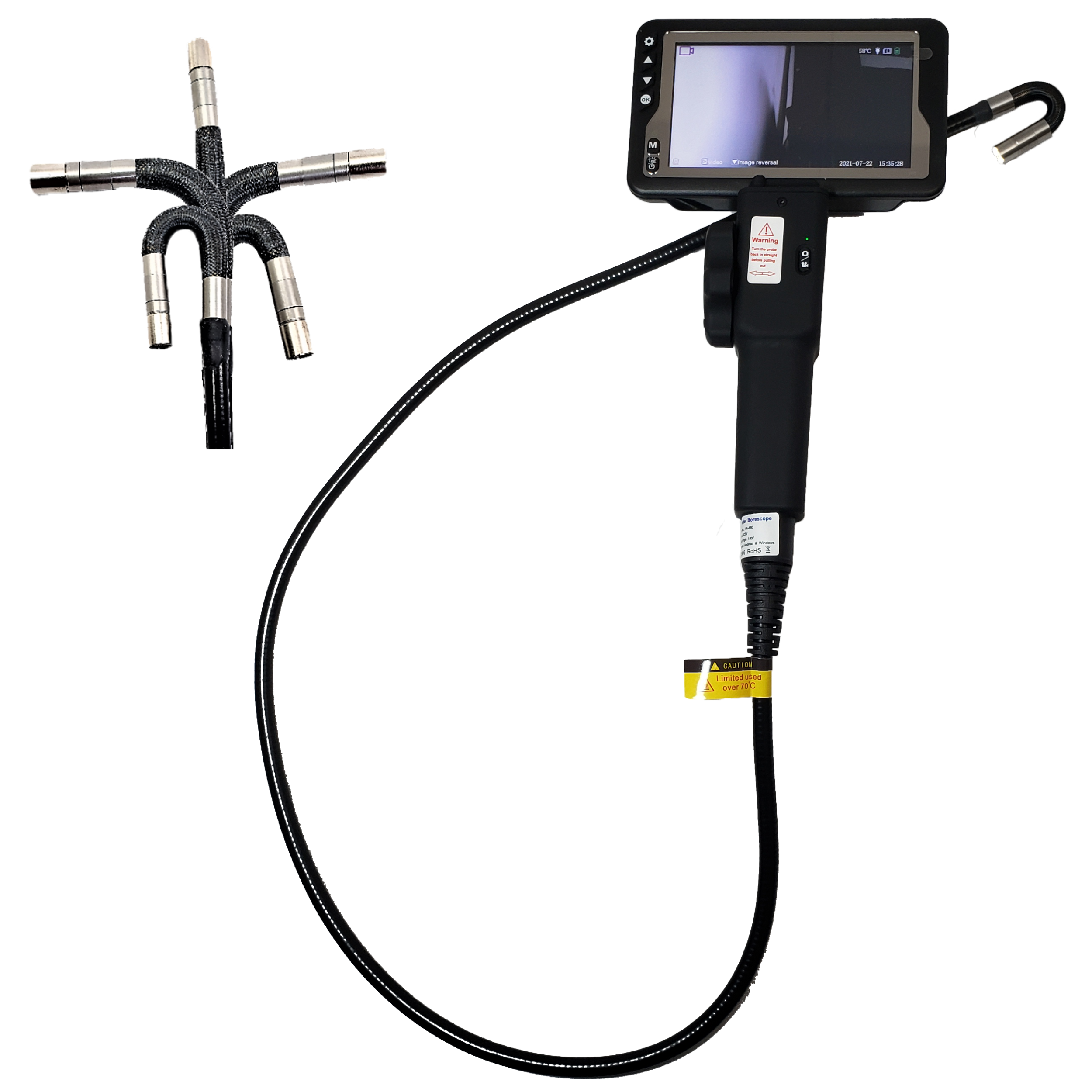 USB-C Direct Plug To iPhone 15 Android iOS Borescope Endoscope Inspection  Camera
